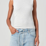 Agolde - Binx Tank in Brushed Grey Heather