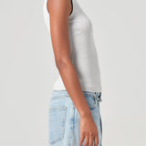 Agolde - Binx Tank in Brushed Grey Heather