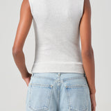 Agolde - Binx Tank in Brushed Grey Heather