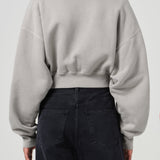 Agolde - Asta Zip Sweatshirt in Drab