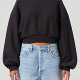 Agolde - Kit Sweatshirt in Washed Black
