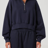 Agolde - Bethan Quarter Zip Sweatshirt in Mirage
