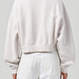 Agolde - Bethan Quarter Zip Sweatshirt in Wired