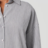 Agolde - Brona Shirt in Solene Stripe