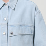 Agolde - Enora High Low Shirt in Alcove