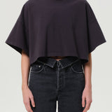 Agolde - Arli Oversized Cropped Tee in Shade