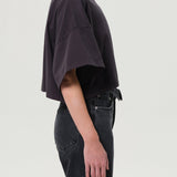 Agolde - Arli Oversized Cropped Tee in Shade