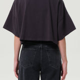 Agolde - Arli Oversized Cropped Tee in Shade