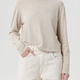 Agolde - Sydney Long Sleeve Tee in Rice Grass