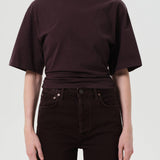 Agolde - Shari Tee in Root