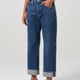 Agolde - Fran Low Slung Straight in Enamour