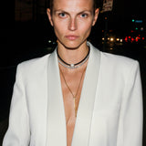 Dorsey - YVES LAB WHITE SAPPHIRE PARACORD NECKLACE, ESPRESSO