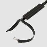 Métier - Adjustable Bombe Strap Supple Calfskin Black with Silver Hardware