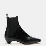 Le Monde Beryl - Allegra Chelsea / Coco Black Leather Croc Effect