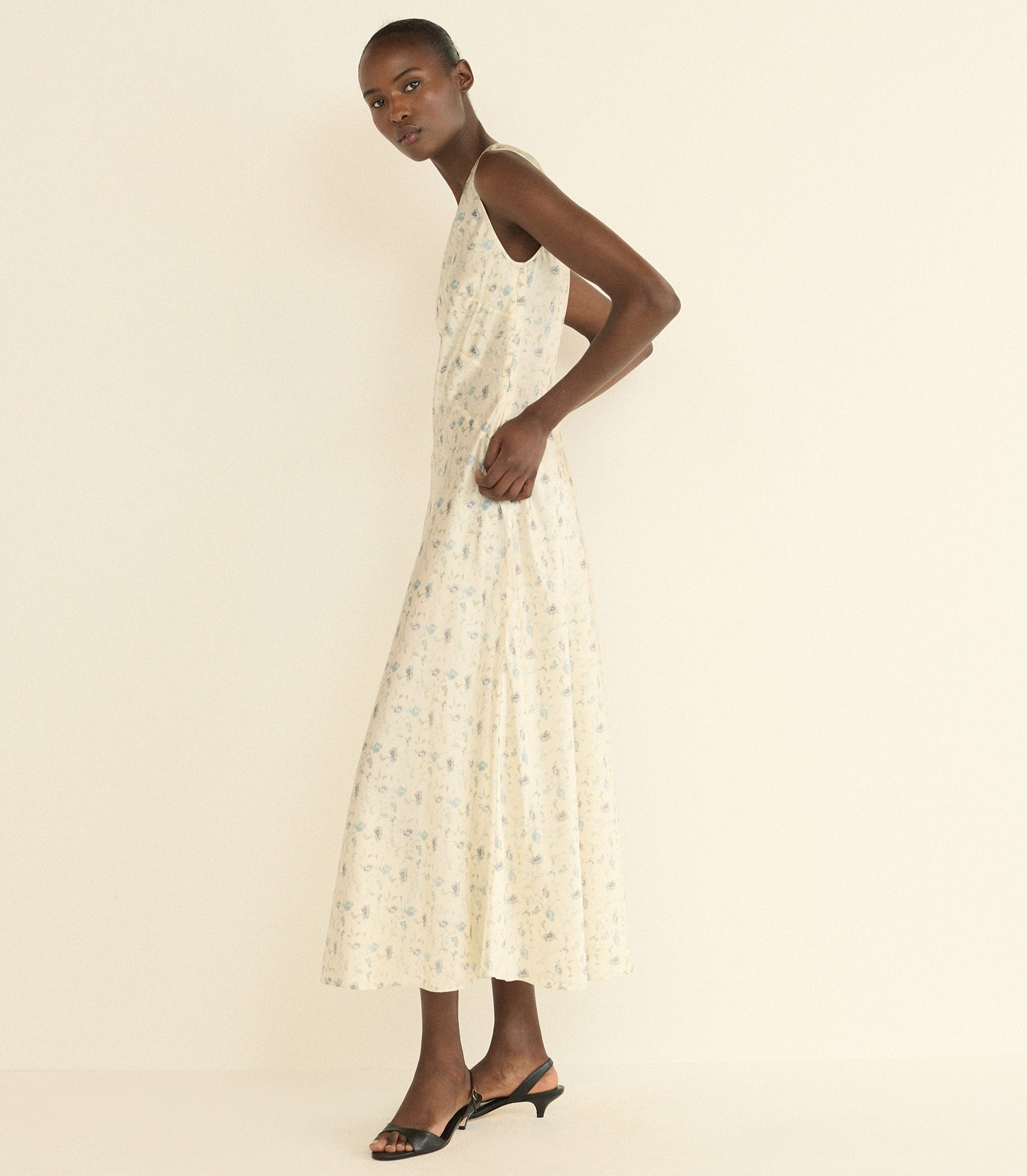 DOEN - ADELANA DRESS - - CAMELLIA BLOOM