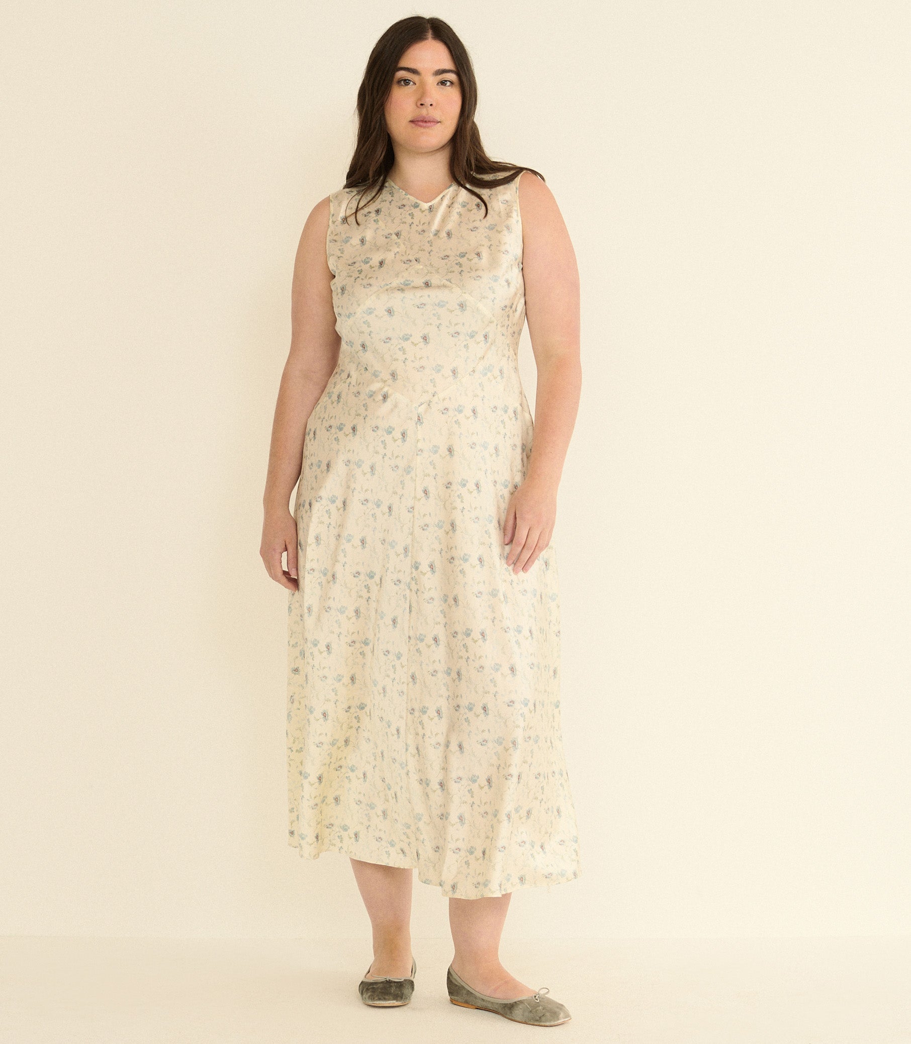 DOEN - ADELANA DRESS - - CAMELLIA BLOOM