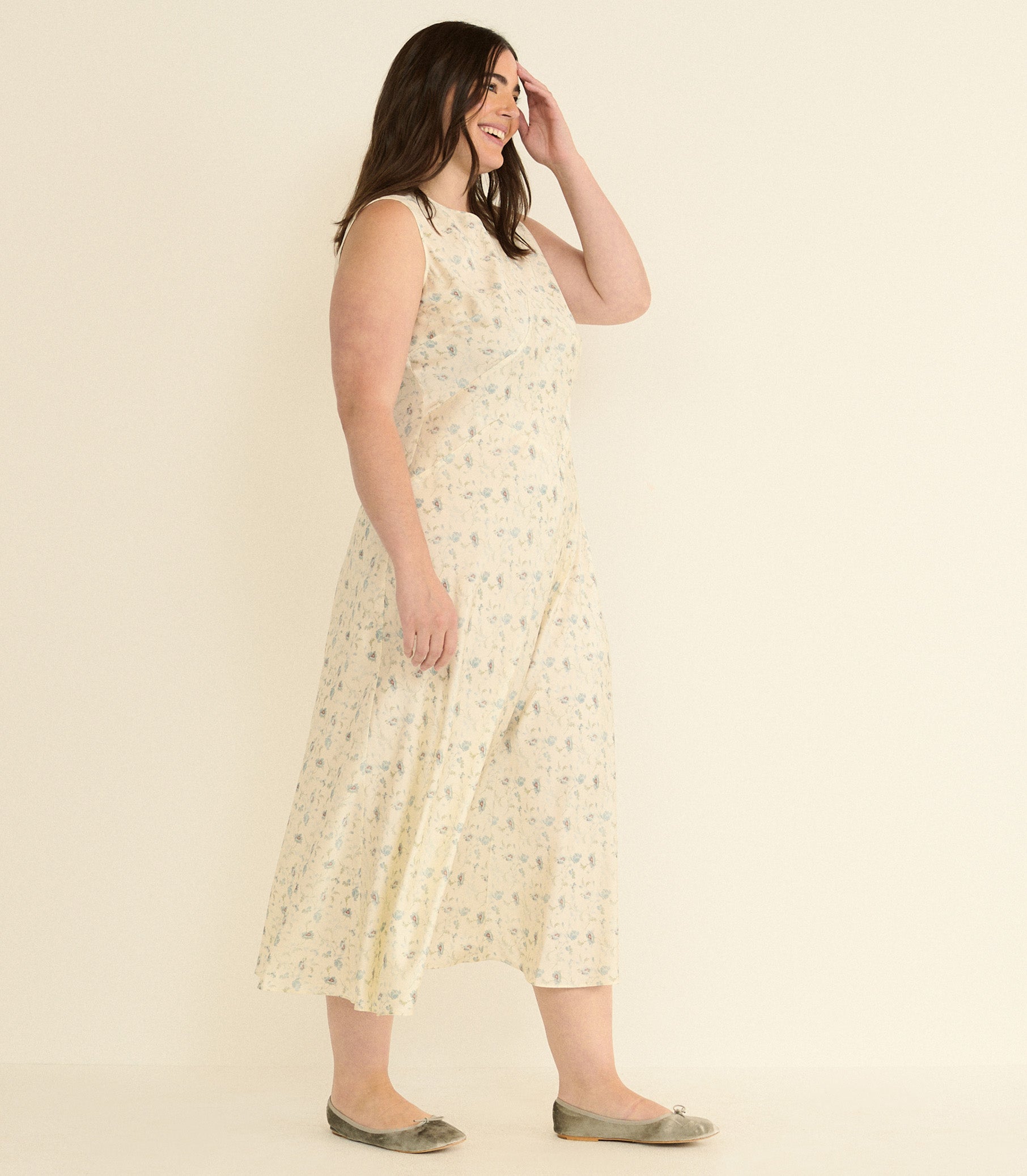 DOEN - ADELANA DRESS - - CAMELLIA BLOOM