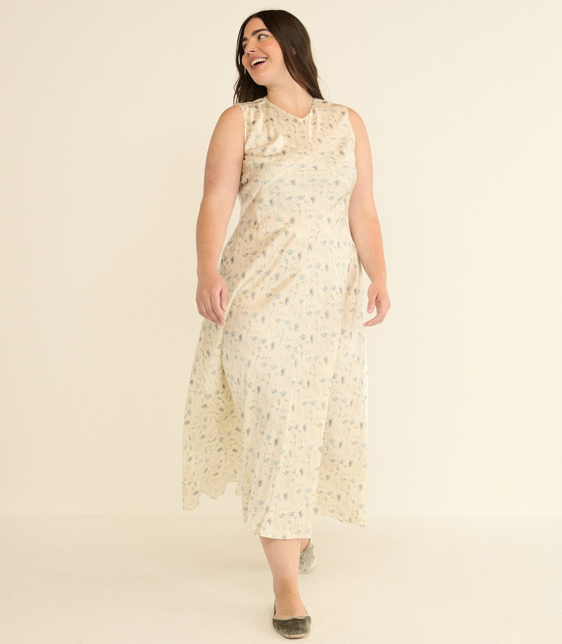 DOEN - ADELANA DRESS - - CAMELLIA BLOOM