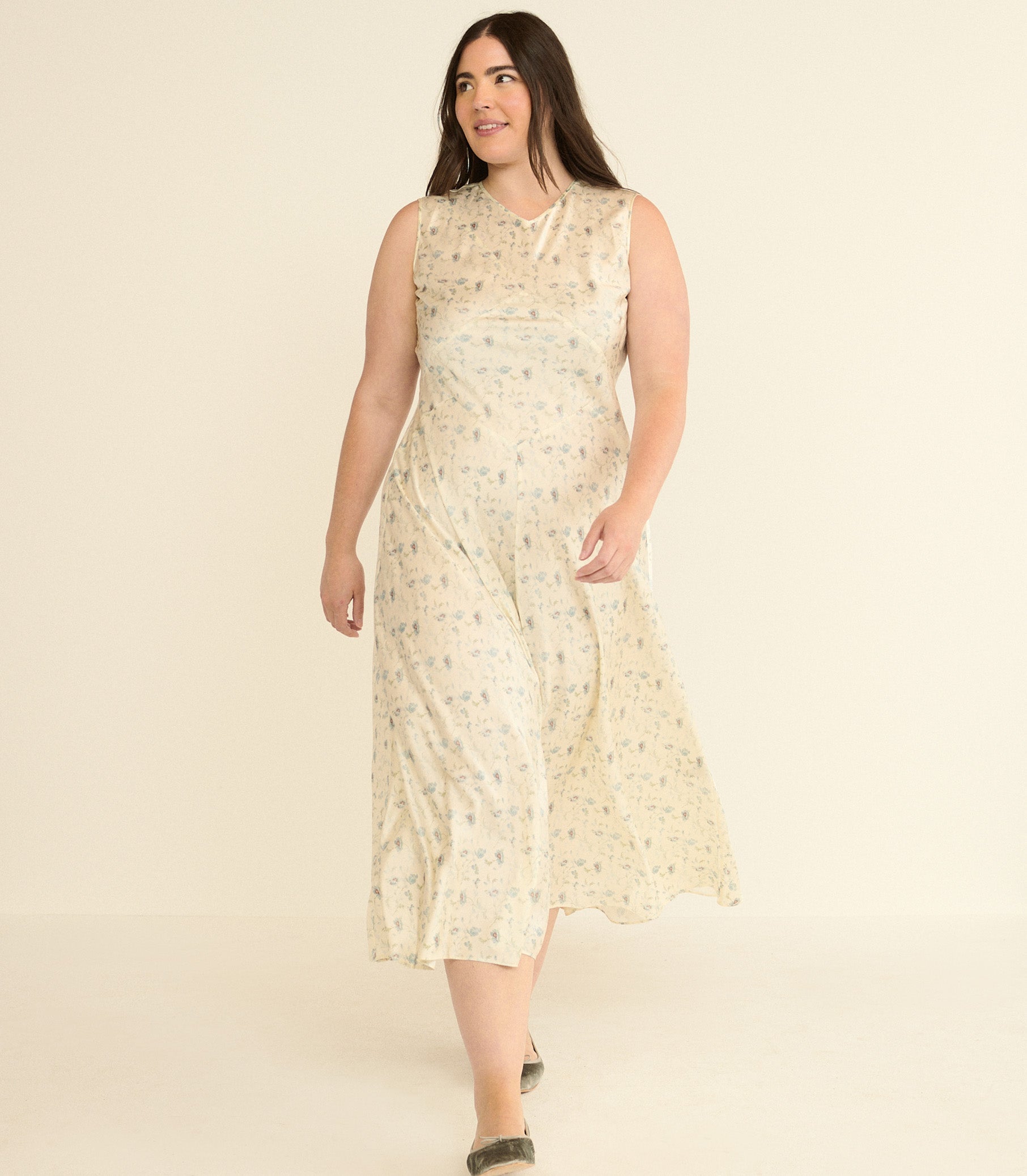 DOEN - ADELANA DRESS - - CAMELLIA BLOOM