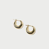 Loeffler Randall - Adeline Gold Mini Dome Hoop Earring