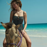 DÔEN - ADRIELLE MAILLOT -- LA MADDALENA GINGHAM