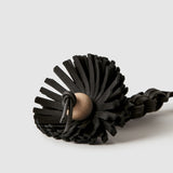 Metier - Aquilone Flower Charm Smooth Calfskin Black