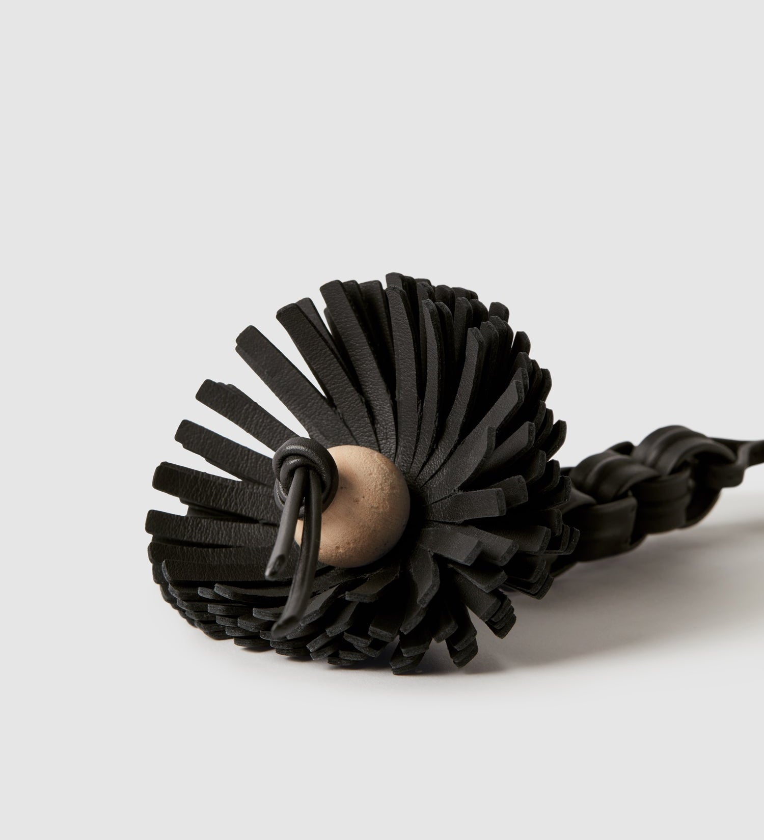 Metier - Aquilone Flower Charm Smooth Calfskin Black