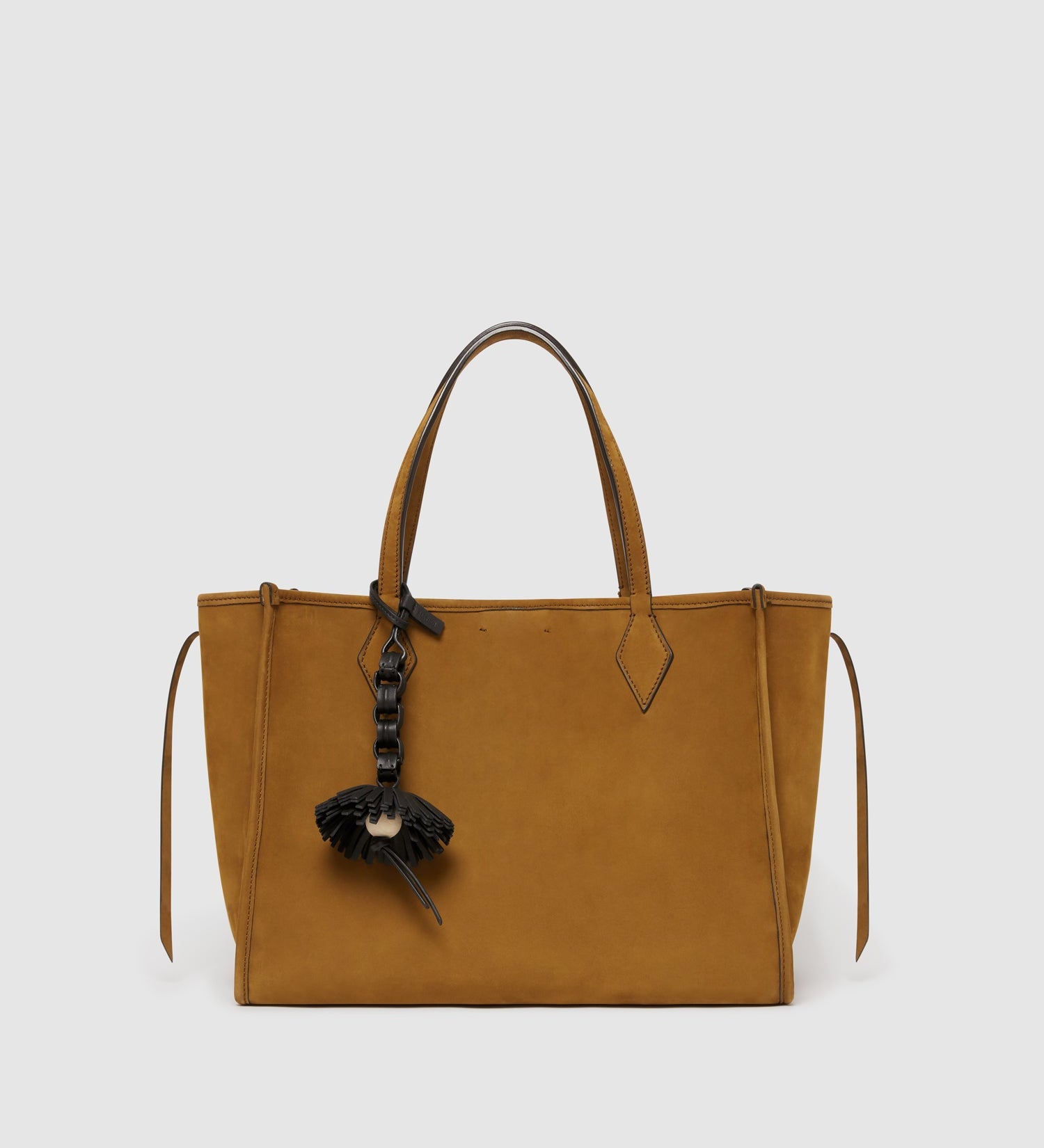 Metier - Aquilone Flower Charm Smooth Calfskin Black
