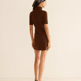 DÔEN - AGATHE CASHMERE DRESS -- DARK UMBER