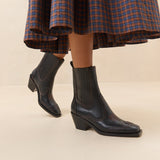 Loeffler Randall - Agnes Black Leather Western Boot