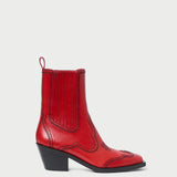 Loeffler Randall - Agnes Red Leather Western Boot