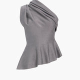 Khaite - Aimee Top in Gunmetal