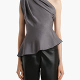Khaite - Aimee Top in Gunmetal