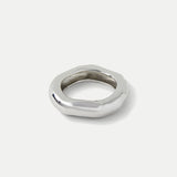 Veronica Beard - Large Molten Silver Bangle Bracelet