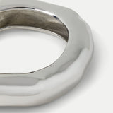 Veronica Beard - Large Molten Silver Bangle Bracelet