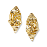 Veronica Beard - Crumpled Gold Earrings