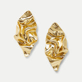 Veronica Beard - Crumpled Gold Earrings