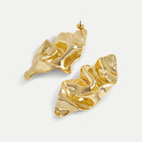 Veronica Beard - Crumpled Gold Earrings
