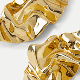 Veronica Beard - Crumpled Gold Earrings