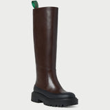 Loeffler Randall - Alba Brown Leather Lug Boot