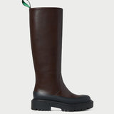 Loeffler Randall - Alba Brown Leather Lug Boot