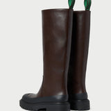 Loeffler Randall - Alba Brown Leather Lug Boot