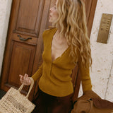 DÔEN - ALBANIE TOP -- YELLOW THISTLE