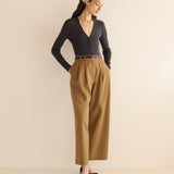 DÔEN - ALBANIE TOP -- CHARCOAL GREY