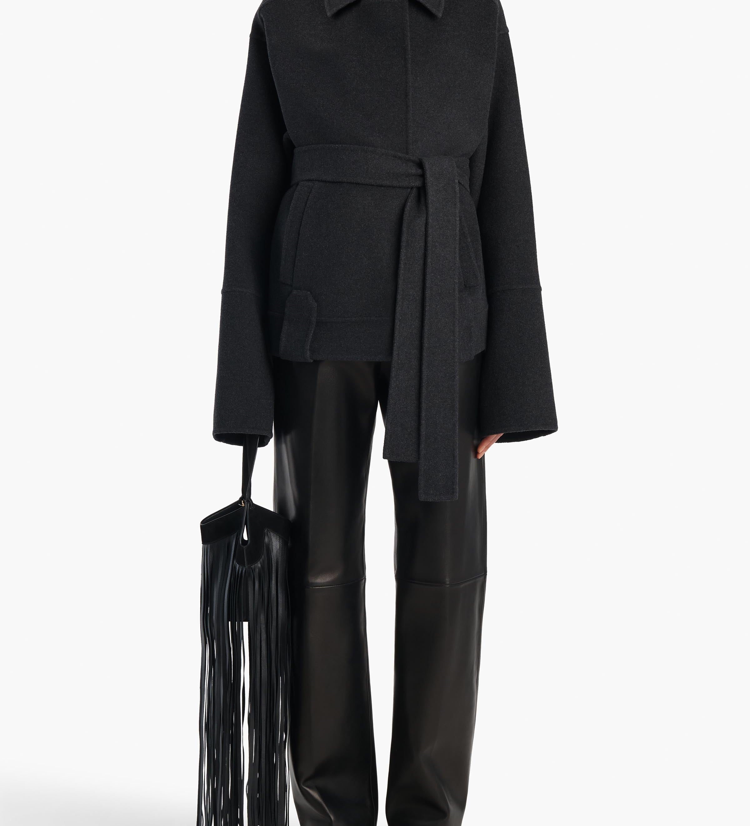 Khaite - Alder Jacket in Charcoal Wool