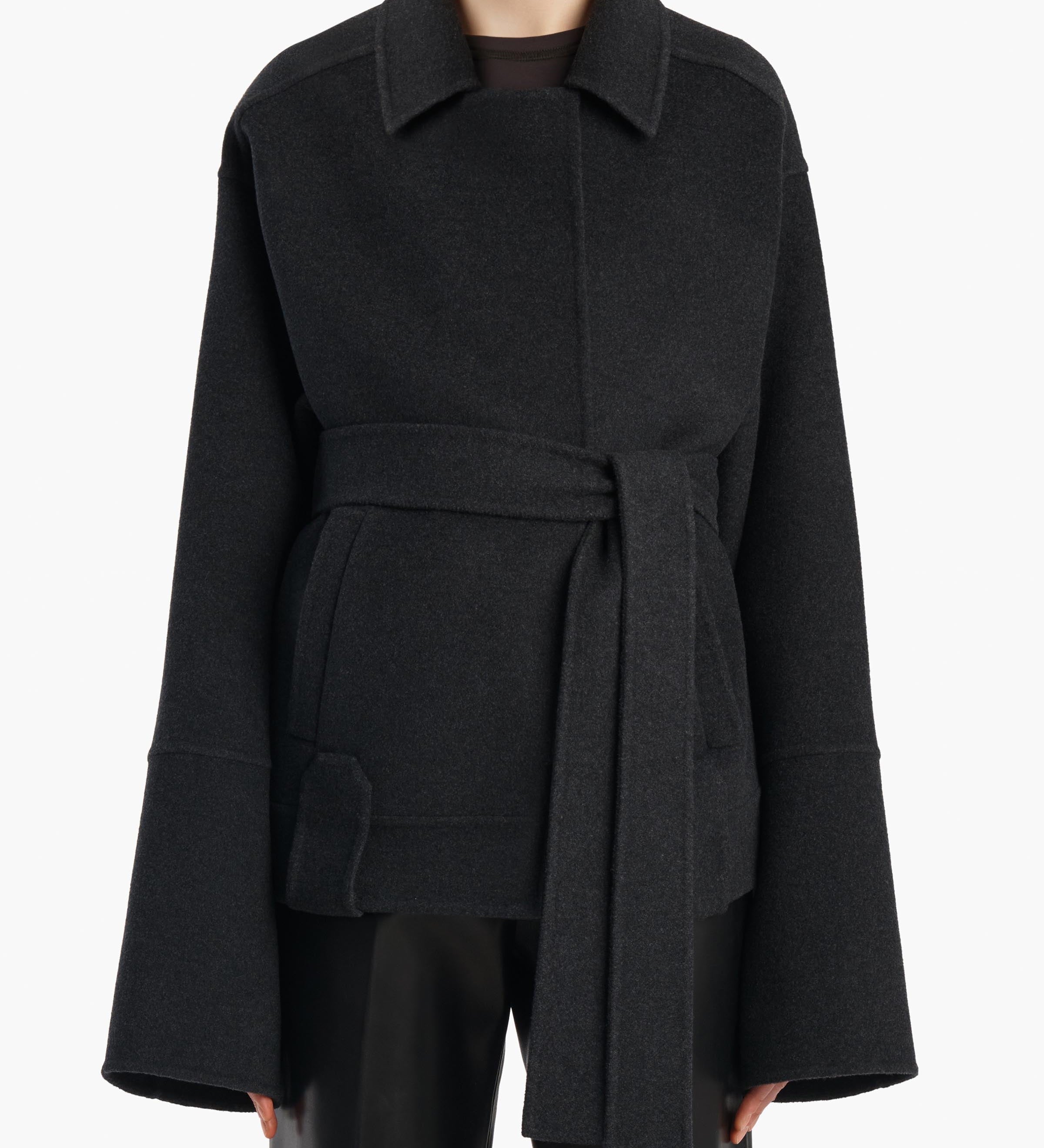 Khaite - Alder Jacket in Charcoal Wool