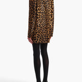 Khaite - Aleena Dress in Leopard Print Haircalf