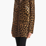 Khaite - Aleena Dress in Leopard Print Haircalf