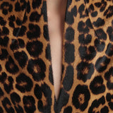 Khaite - Aleena Dress in Leopard Print Haircalf