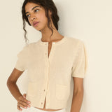 DOEN - ALESIA CASHMERE CARDIGAN - - DOGWOOD